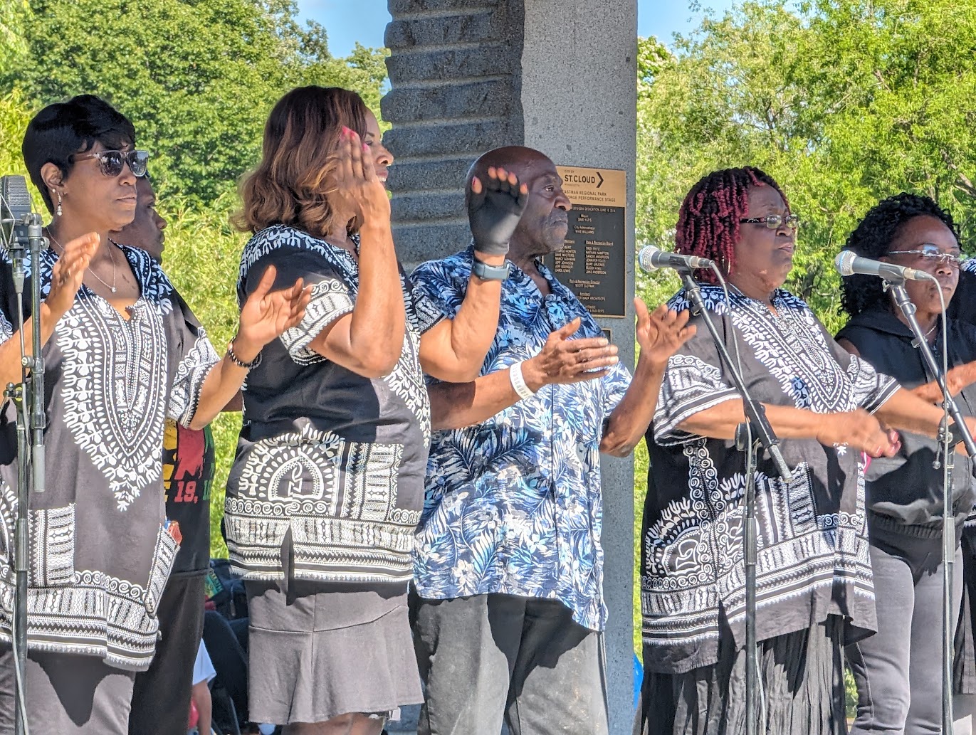 Higher Ground CHurch Choir sings for Juneteenth